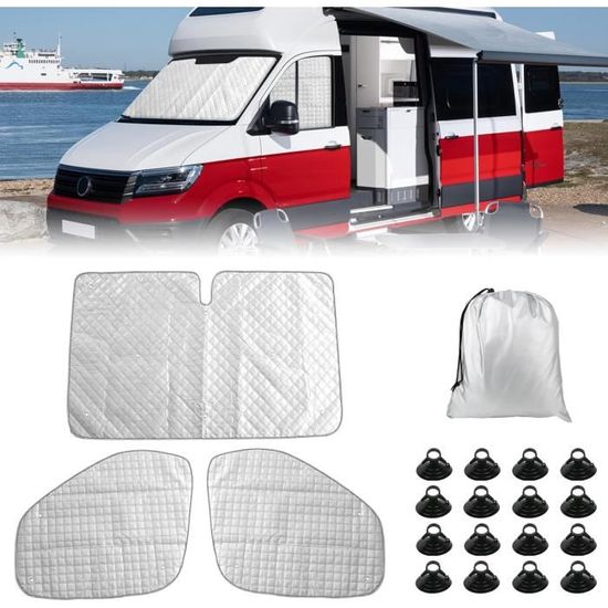 Tappetino Termico Per VW Crafter/Grand California 2006-2017 - Parasole 3 Pezzi, Protezione Solare E Calore - Foto 5