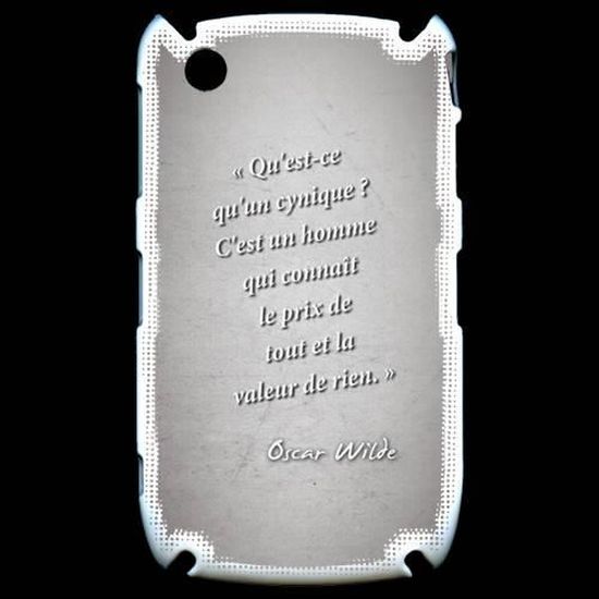 Coque Blackberry Z10 Homme Veut Bleu Citation Oscar Wilde Rigide 100 Made In France Achat Coque Bumper Pas Cher Avis Et Meilleur Prix Cdiscount