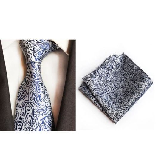 CRAVATE Homme - Cravate deux pièces mode décontractée style 6 - bleu NS™