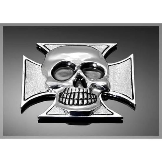2 Stickers Croix de malte bobber biker Decals autocollant 13cm Couleurs au choix