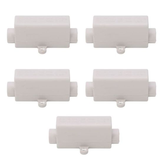 5 Borniers électriques 1 Entrée / 2 Sorties - En Forme De T - Pour Câbles 2.5 à 16 Mm² - 1000V 100A