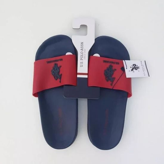 Claquettes Plastique U.S POLO Pointures 42 45 Semelles antiderapantes Bleu