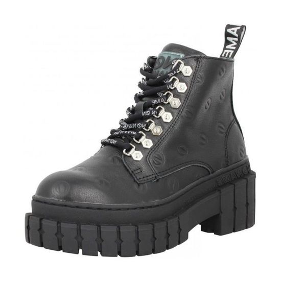 Bottines Kross Low Boots Noir Femme No Name Cuir Talon 7 5 cm Tige 14 cm
