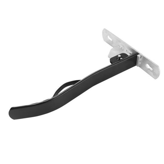 Porte-selle Mural Pliable VidaXL – Fer Laqué Noir, Compact, 46x4,5x27 Cm, Idéal Pour écurie Et Concours