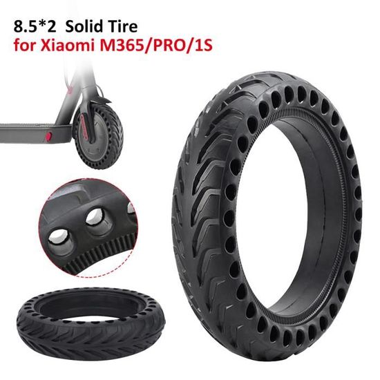 Pneus Caoutchouc Durable Pneus Pleins Trottinette Xiaomi 8.5x2 - 2 Pneus Solides Sans Entretien Pneus Caoutchouc Haute Qualité