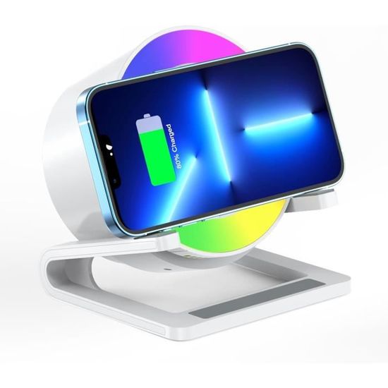 Chargeur Magnétique Sans Fil Avec Adaptateur Usb C,Chargeur Qi Charging