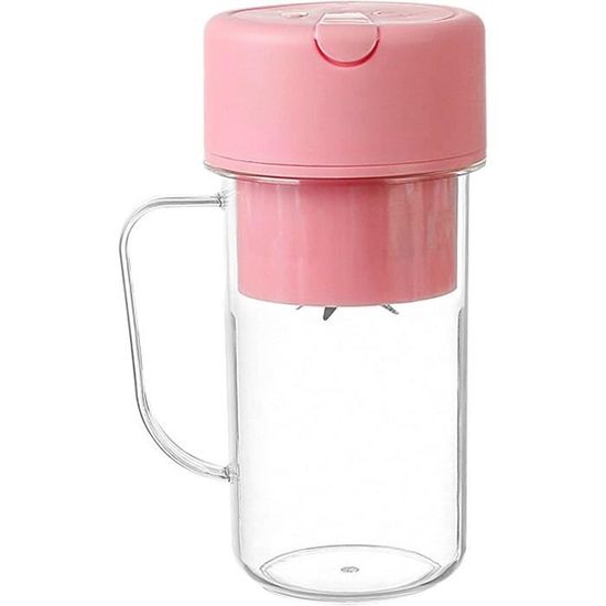 Blender Portable Rechargeable | Shakers Portatifs,Multifonction 480Ml avec Paille Gourde pour Voyage Sport Maison Smoothies Cocktails Randonnée Camping