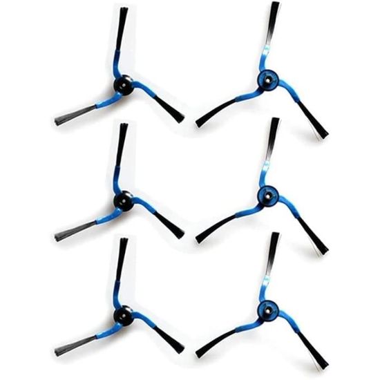 Vhbw Lot De 6 Brosses Latérales (gauche/droite) Pour Robot Aspirateur Miele Scout RX1 - Remplace RX-SB2, 9724010