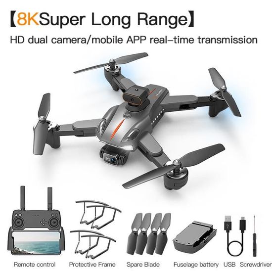 DRONE PROFESSIONNEL S116 MAX 8K WIFI FPV Caméra 360° évitement D'obstacles Sans Balais EUR 63,77