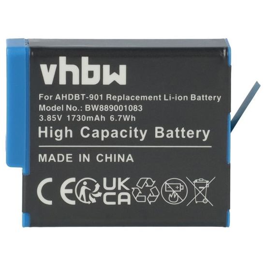 Batterie photo numerique type Gopro Hero / AHDBT-001 Li-ion 3.7V