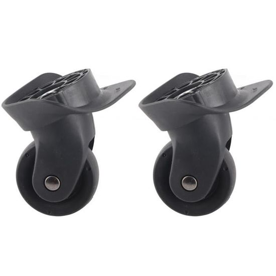 Roulettes De Rechange Pour Valise - Modèle A20 Pivotant - Noir - Lot De 1 Paire - Pour Sacs à Bagages, Chariots