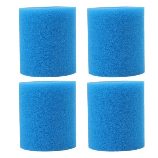 Éponges filtrantes pour bassin CBF350 (lot de 4) : mousse filtrante biologique efficace, facile