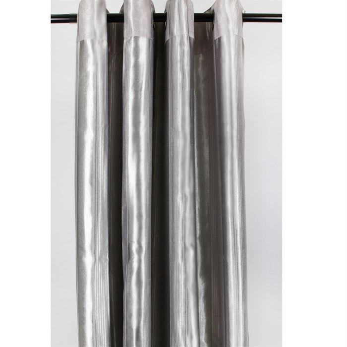 Double Rideau Gris Occultant Cdiscount Maison