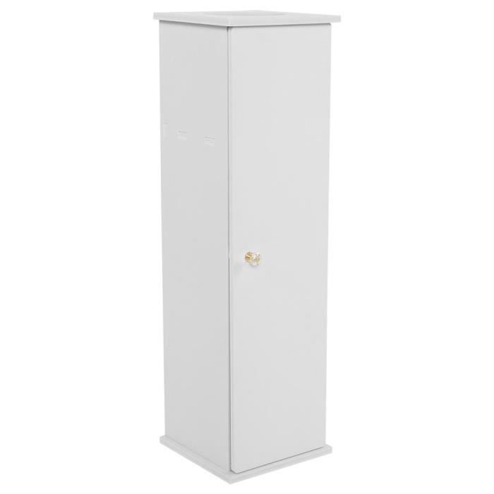 Cabinet de papier de toilette Support de meuble de toilette (blanc) -CHN