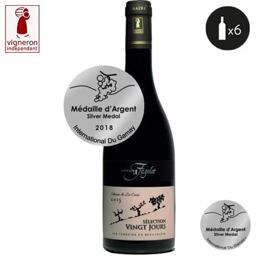 6 bouteilles - Vin rouge - Tranquille - Domaine Le Fagolet -Sélection gt Jours- Beaujolais Villages Rouge 2016 6x75cl
