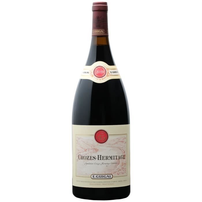 Crozes-Hermitage MAGNUM Rouge 2019 - 150cl - Maison Guigal - Vin AOC Rouge de la Vallée du Rhône - Cépage Syrah