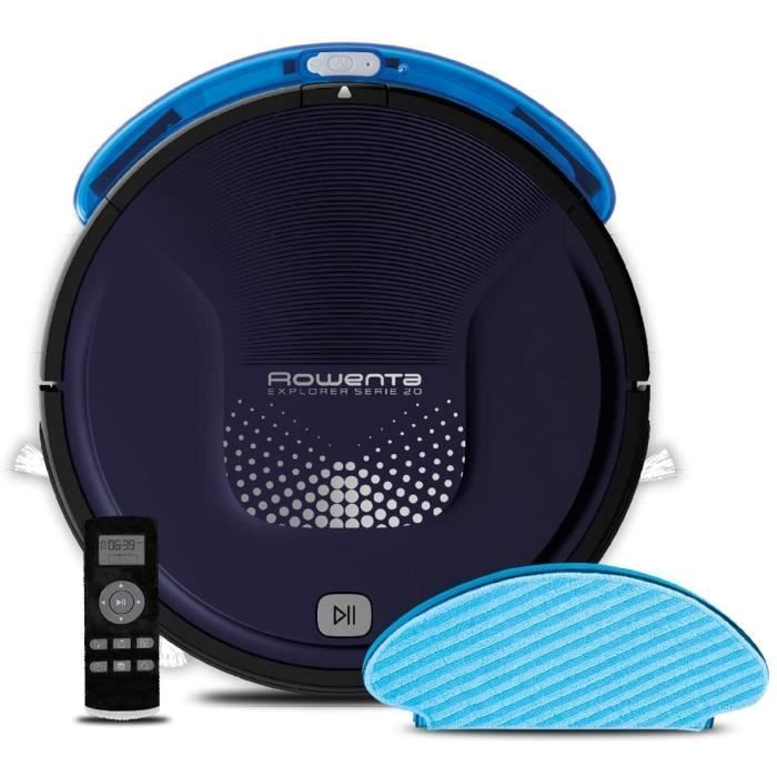 ASPIRATEUR ROBOT Rowenta X-Plorer Série 20 Aspirateur Robot Aspire et Lave les Sols en un Seul Passage RR6871WH22