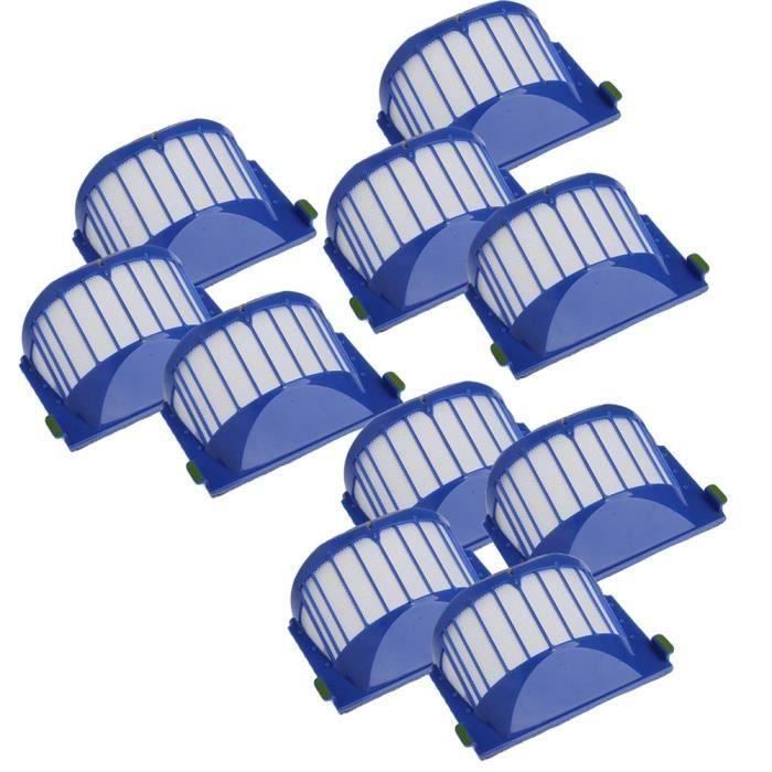 YA@ROBOT DE NETTOYAGE - BALAI AUTOMATIQUE Compatible-Replacement Parts 10 x Filters Kit for iRobot Roomba 500 600 Series