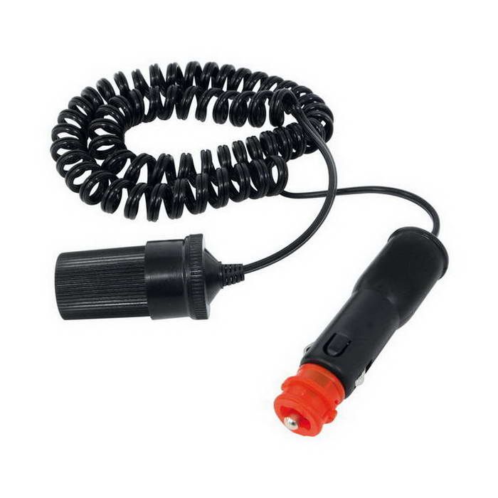 CARPONIT Rallonge allume-cigares 3 m - 5Ah 12 / 24 V - Noir