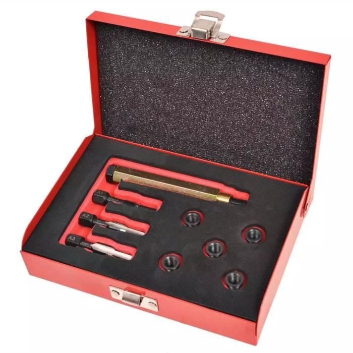 QID©Kit réparation bougie de préchauffage 9 pcs M8x1,0 mm