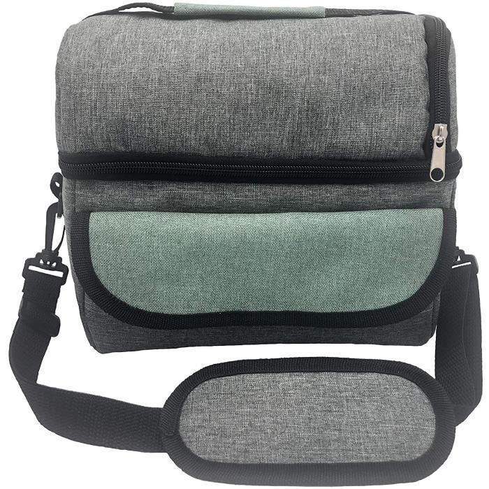 LUNCH BOX - BOITE A REPAS Sac agrave deacutejeuner isotherme pour adultes de 8L style sac agrave bandouliegravere pour le travai1133