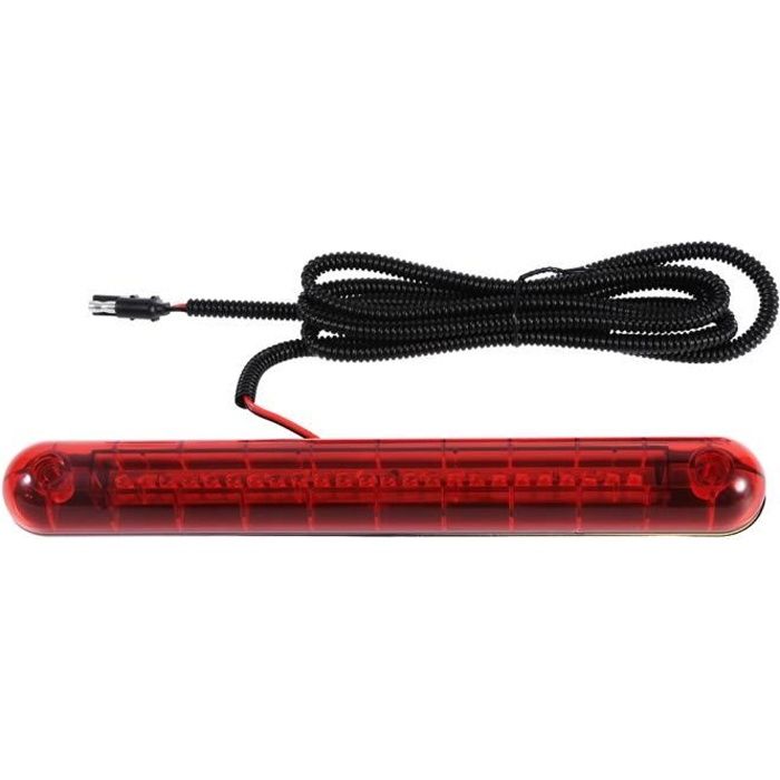 Feu de freinage à LED, universel rouge 24 LED voiture haut montage troisième 3ème feu stop feu arrière lampe 12V