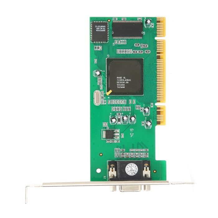 Carte graphique, carte vidéo VGA 8 Mo 32 bits, carte graphique PCI Low Profile pour ATI Rage XL, compatible avec le slot PCI-X 64