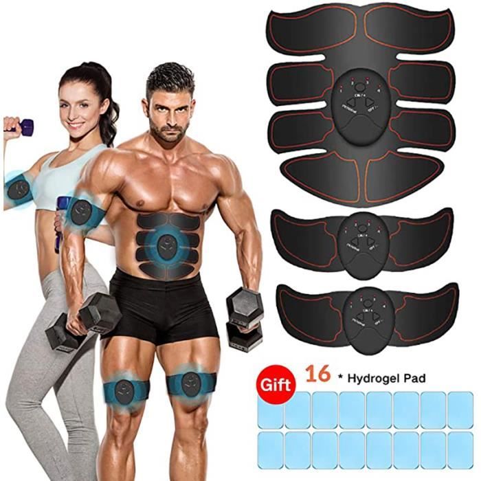 Electrostimulateur Musculaire EMS Ceinture Abdominale USB Stimulateur Musculaire pour Abdominale-Bras-Fesses-Dos