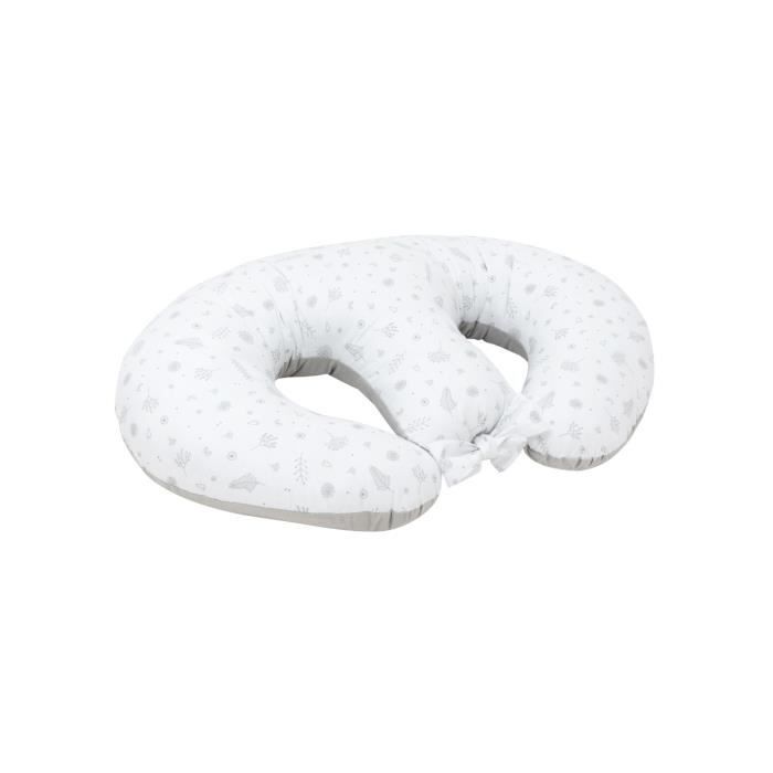 Bellochi Coussin D'allaitement Jumeaux avec Housse Coussin Allaitement - 100% Coton - Certificat Oeko-TEX - Copse