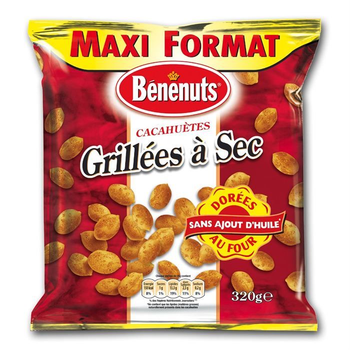 BENENUTS Cacahuètes Grillées 320g