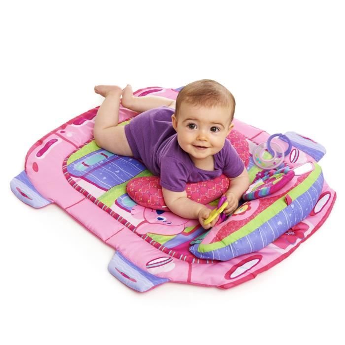 BRIGHT STARTS Tapis D'éveil Prop & Play Rose