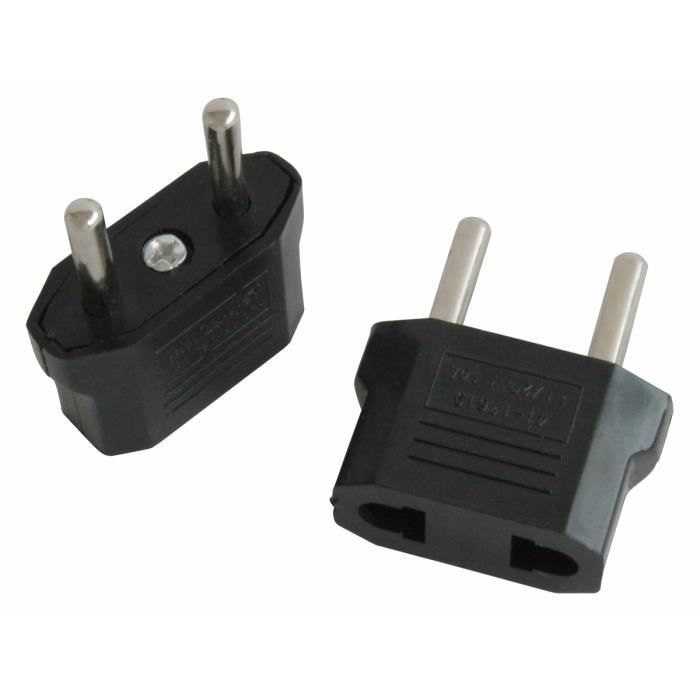 CABLING® Adaptateur de Prise PLUG USA Chine Asie USA vers FR France EU