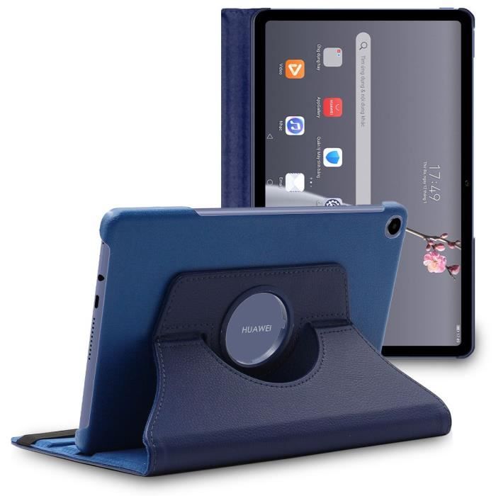 ebestStar ® pour Huawei MatePad T 10, T 10S - Housse Tablette PU Cuir Pochette Support Rotatif 360 , Bleu Foncé