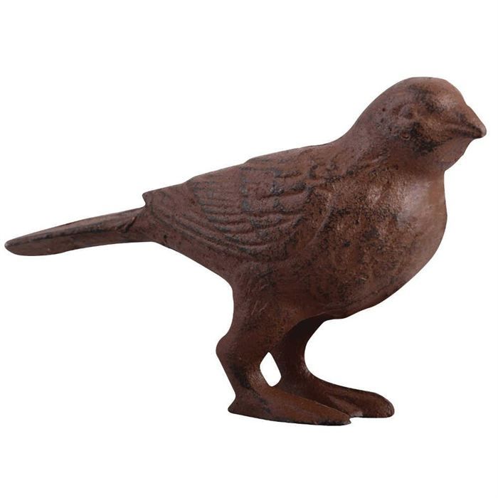 Oiseau deco en fonte