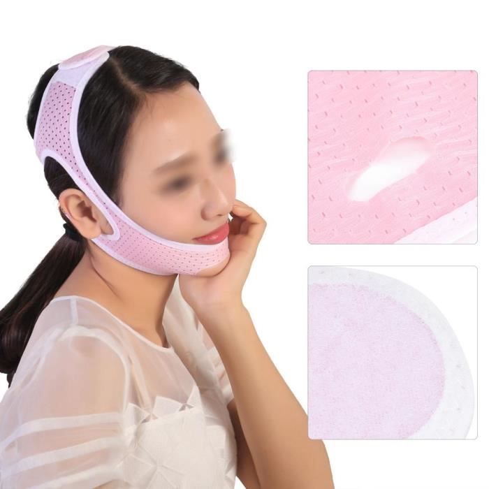 Garosa Bandages Minceurs Masque Minceur Facial Bandages Amincissants Soins du Double Menton Visage Perte de Poids Ceintures M