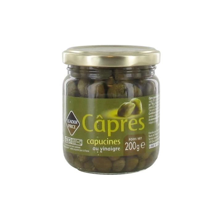 Câpres capucines au vinaigre Leader Price - 120g