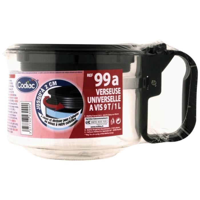 MENZ AND KONECKE GMB Verseuse universelle à vis 9T - Couvercle modulable - 1 L