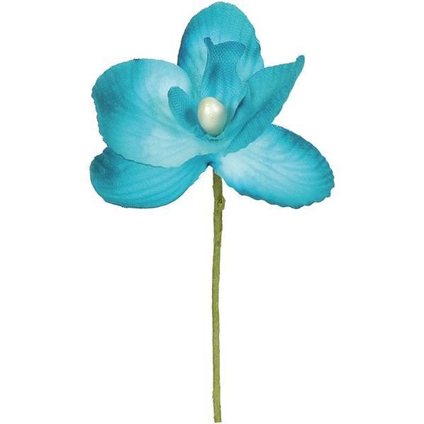 6 ORCHIDÉES - TURQUOISE Bleu, turquoise, ciel