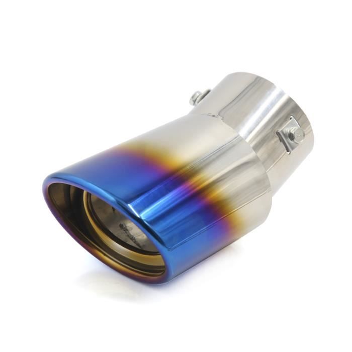 sourcing map 73mm dia.arri/ère en Acier Inoxydable /échappement Double Embout Silencieux pour Voiture