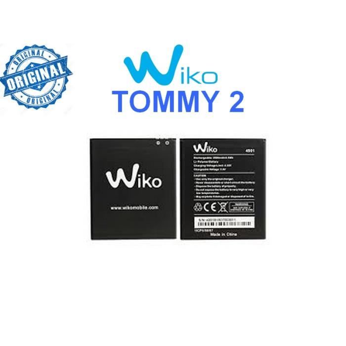 Batterie Original Wiko TOMMY 1 et TOMMY 2 2500mAh Modèle 4901 + Stylet Tactil OFFERT