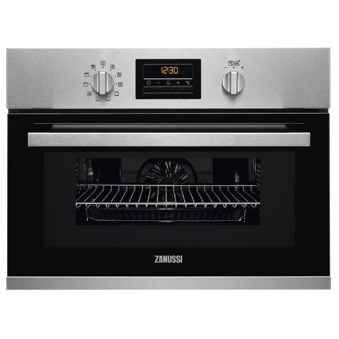Four à air pulsé multifonction, 45cm, 43L, minuterie électr., boutons rotatifs, Inox Zanus