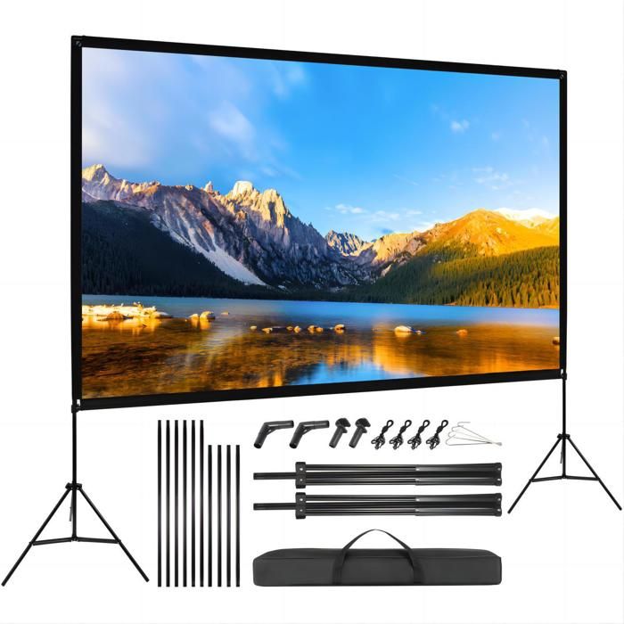 Écran De Projection Nobo Sur Trépied – 205 Cm De Large, Idéal Pour Vidéoprojecteur