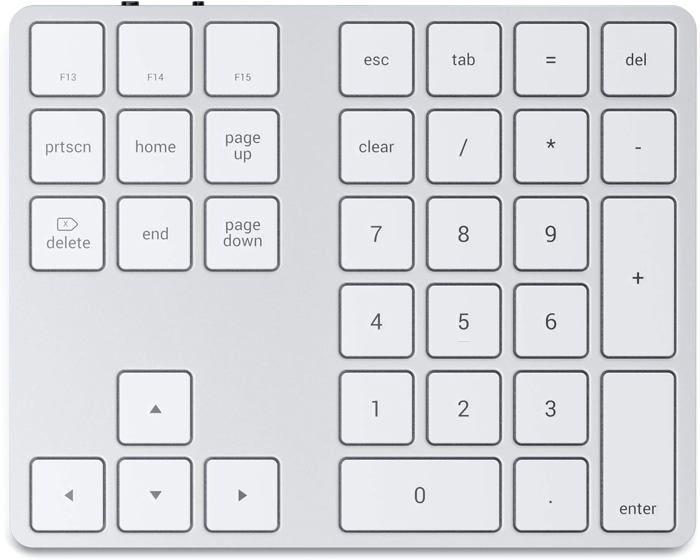 Clavier Numérique Bluetooth Rechargeable - 34 Touches, Rétroéclairage 7 Couleurs - Pour Ordinateur Portable Et Bureau !