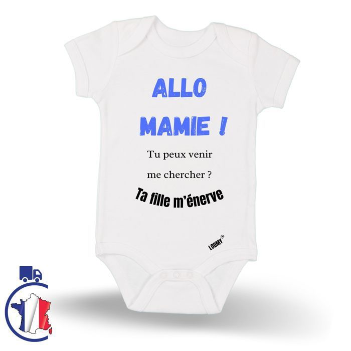 Body Bébé Personnalisé 100% Coton Bio - Je T'aime Tellem