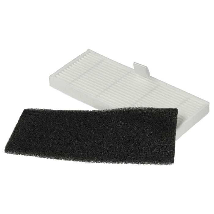 vhbw Kit Filtre compatible avec Proscenic M8 Pro aspirateur-robot - 2x Filtre rechange (filtre particules fines filtre mousse)