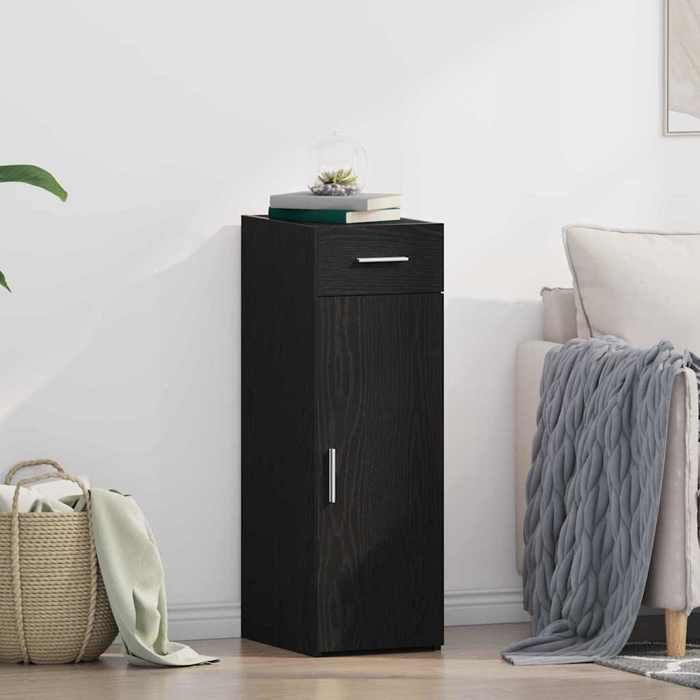 vidaXL Buffet avec tiroir Chêne noir 30 x 425 x 93 cm 868751