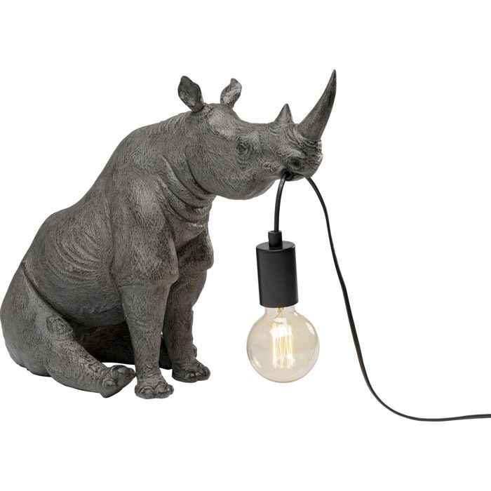 Lampe rhino assis gris Kare Design