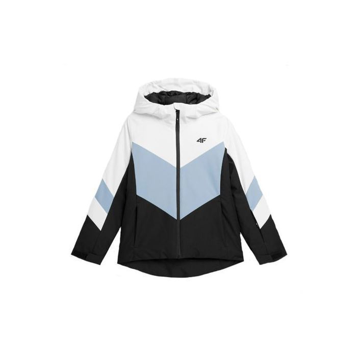 Blouson Ski Imperméable et Réglable Fille 4F Membrana 8000 Bleu Taille 122 cm - Idéal pour Neige et Froid