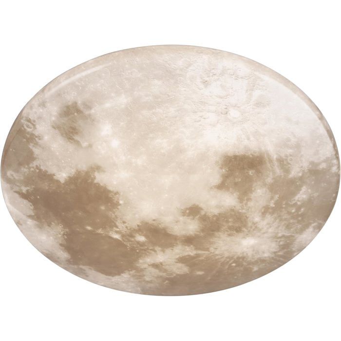 Reality Leuchten Moonika R62764000 - Plafonnier LED 15W IP44 abat-jour lune 3000K 1500 lm