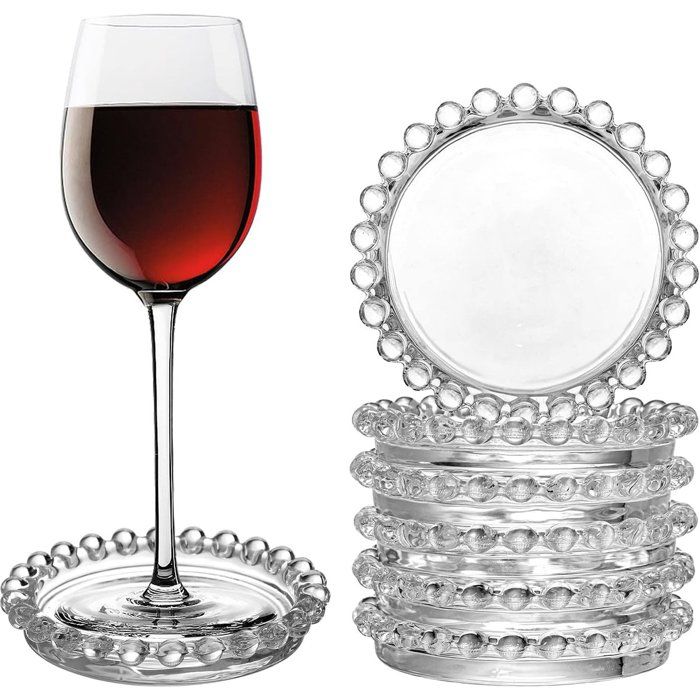 Dessous de verre en verre - Lot de 10 - 95 x 95 cm - Élégants et résistants - Faciles à nettoyer - Conviennent aux plans de